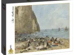 Eugène Boudin: Les Blanchisseuses de la Plage d'Etretat, 1894