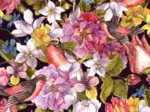 Vintage Flowers and Birds