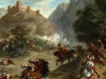 Eugène Delacroix : Arabes tiraillés dans les montagnes
