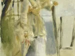 Auguste Renoir : Femme à la Barrière, 1866
