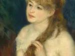 Auguste Renoir : Jeune Femme Tressant ses Cheveux, 1876