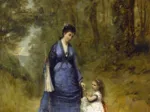 Jean-Baptiste-Camille Corot : Madame Stumpf et sa fille, 1872
