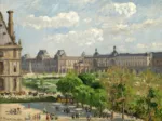 Camille Pissarro : Place du Carrousel, Paris, 1900