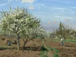 Camille Pissarro : Verger en Fleurs, Louveciennes, 1872