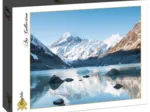 Réflexion sur le Mont Cook dans Hooker Lake, Parc national Aoraki, Nouvelle-Zélande