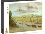 George Catlin : L'expedition de La Salle En entrant dans le Mississippi à Canoës le 6 février 1682,