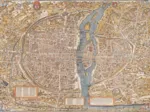 Olivier Truschet et Germain Hoyau : Plan de Paris du milieu du XVIe Siècle
