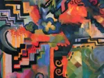 August Macke - Composition colorée, 1912