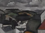 Roger de La Fresnaye : Paysage avec un Village, les Collines de Meulan , 1911