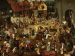 Brueghel Pieter - Le Combat de Carnaval et Carême, 1559