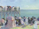 Raoul Dufy - La Plage et l'Estacade de Trouville, 1905