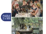 2 Puzzles - L'Art d'Auguste Renoir : Le Déjeuner des Canotiers - La Grenouillère 2 Puzzles - L'Art d'Auguste Renoir : Le Déjeuner des Canotiers - La Grenouillère