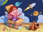 Puzzle en Bois - Mini Astronaute