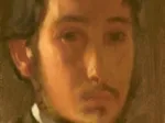Edgar Degas : Autoportrait avec Col Blanc, 1857