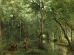 Jean-Baptiste-Camille Corot : Les Ramasseurs d'Anguille, 1860-1865