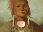 George Catlin : See-non-ty-a, Homme Medecine de l'Iowa Medicine Man, 1844-1845