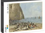 Eugène Boudin: Les Blanchisseuses de la Plage d'Etretat, 1894