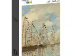 Eugène Boudin - Bassin de Yacht à Trouville, Deauville, 1895/1896