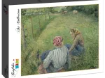 Camille Pissarro : Jeunes Paysannes se Reposant dans les Champs Près de Pontoise, 1882