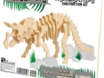 Puzzle 3D en Bois - Triceratops