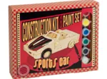 Puzzle 3D en Bois + Peinture - Voiture de Sport