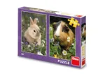 2 Puzzles - Lapin et Cochon d'Inde