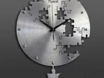 Horloge Métallique Murale Puzzle