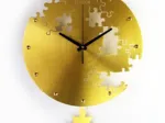 Horloge Métallique Murale - Puzzle