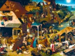 Pieter Bruegel the Elder - Netherlandish Proverbs, 1559