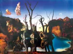 Salvador Dalí - Swans Reflecting Elephants, 1937