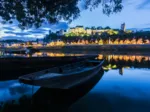 Chinon au Coucher du Soleil, France