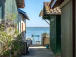 Ruelle entre les Cabanes Ostréicoles, Bassin d'Arcachon