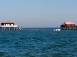 Maisons de pêcheur au large du Cap Ferret