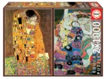 2 Puzzles - Le Baiser & La Vierge. Gustav Klimt