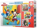 4 Puzzles Progressifs - Mickey & Friends