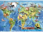 Mappemonde Dinosaures