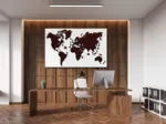 Puzzle en Bois - Carte du Monde XXL (Chêne Foncé)