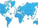 Puzzle en Bois - Carte du Monde XXL (Cyan)