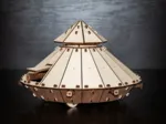 Puzzle 3D en Bois - Da Vinci Tank