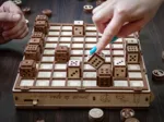 Puzzle 3D en Bois - Jeux d'échecs, de Dames et du Mathématicien