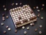 Puzzle 3D en Bois - Jeux d'échecs, de Dames et du Mathématicien