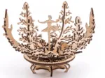 Puzzle 3D en Bois - Mechanical Flower