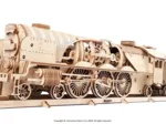 Puzzle 3D en Bois - V-Express Steam Train with Tender