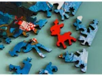 Puzzle en Bois - Hiver et Luge