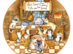 Puzzle en Bois - Chats Heureux
