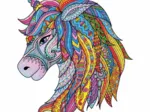 Puzzle en Bois - La Licorne Féérique