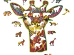 Puzzle en Bois - L'Amusante Girafe