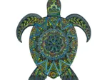 Puzzle en Bois - La Tortue Tropicale