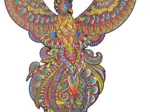 Puzzle en Bois - Le Phoenix Flamboyant