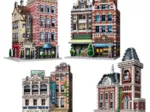 Puzzle 3D - Collection Urbania - Café, Cinéma, Hôtel, Caserne de Pompiers